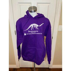 Stranger Things Gildan Purple Brontosaurus Science Museum Minnesota Hoodie Sz M